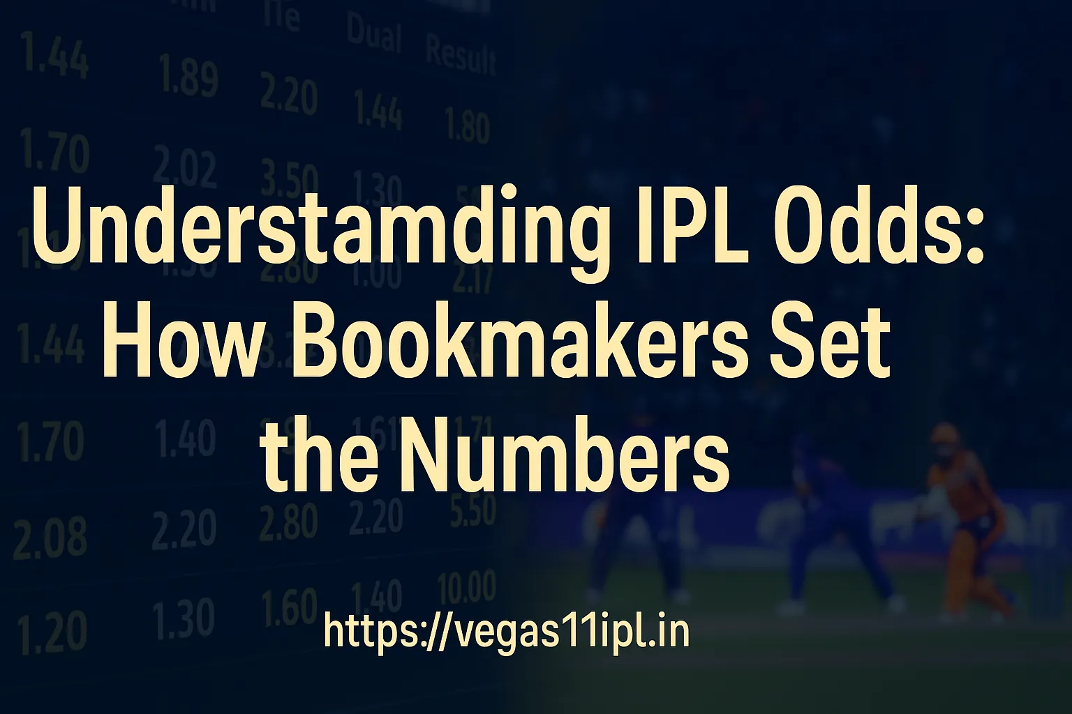 Breaking Down How Bookmakers Create IPL Odds