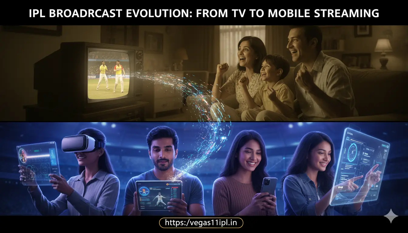 📺 IPL Broadcast Evolution: From TV to Mobile Streaming